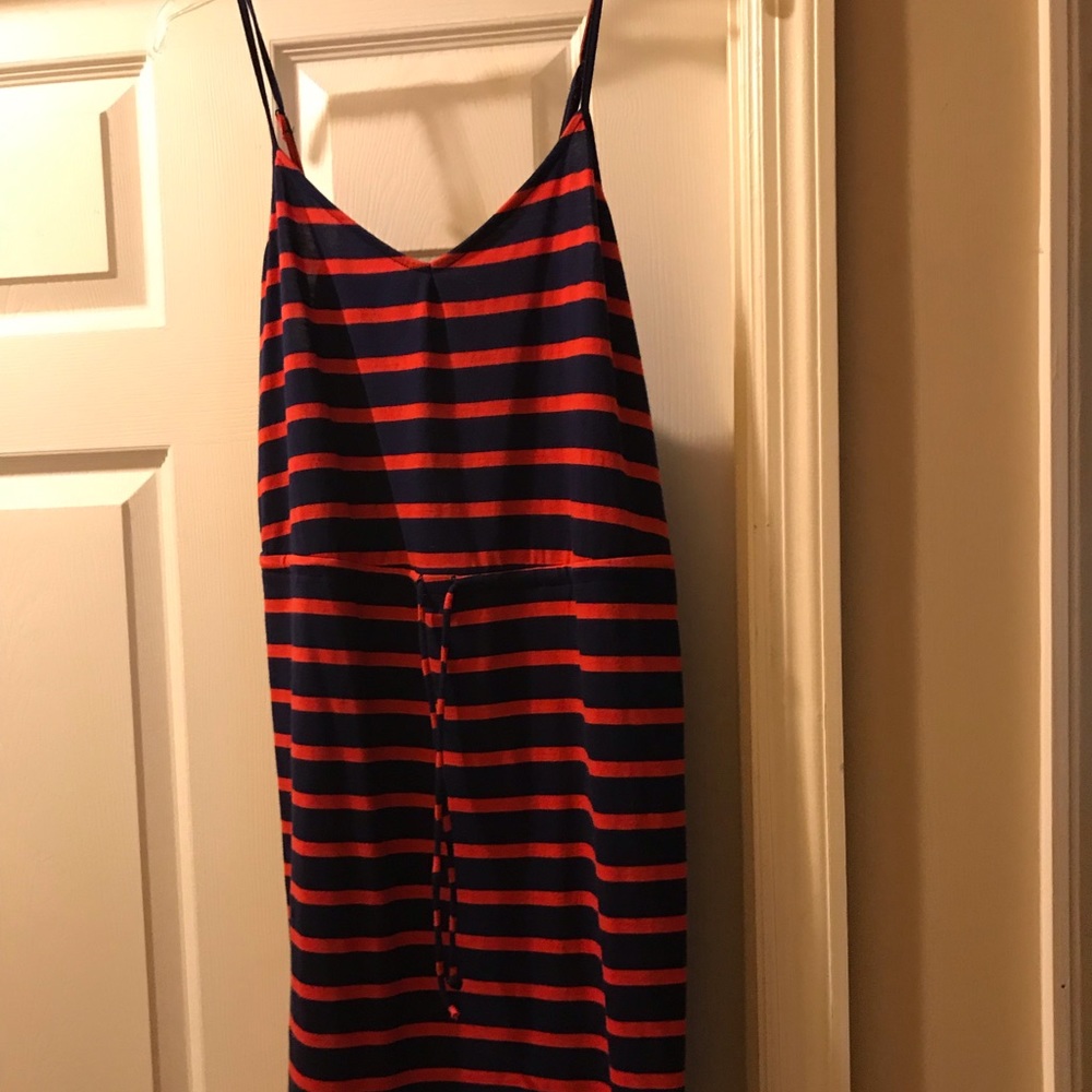 Navy blue and red stripe dress Old Navy